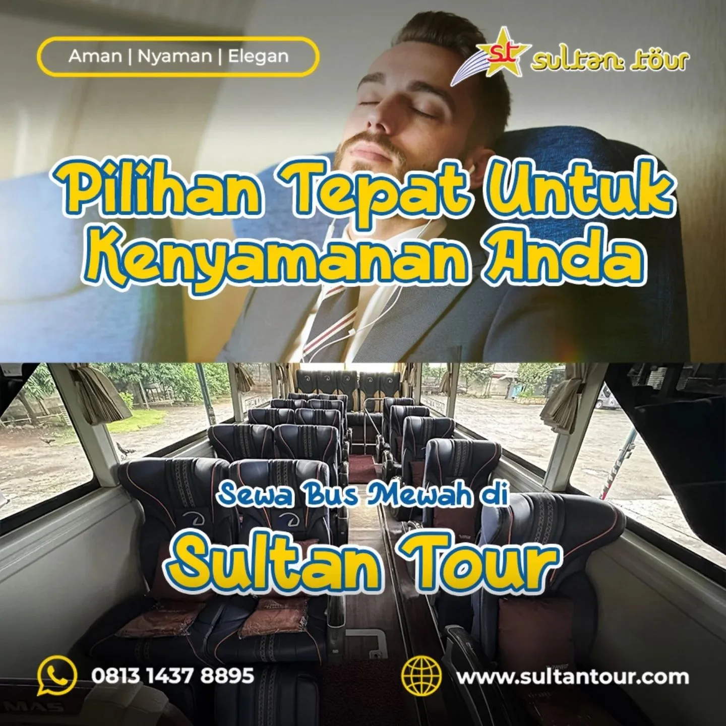 Pilihan Tepat Untuk Kenyamanan Anda, Sewa Bus Mewah Sultan Tour