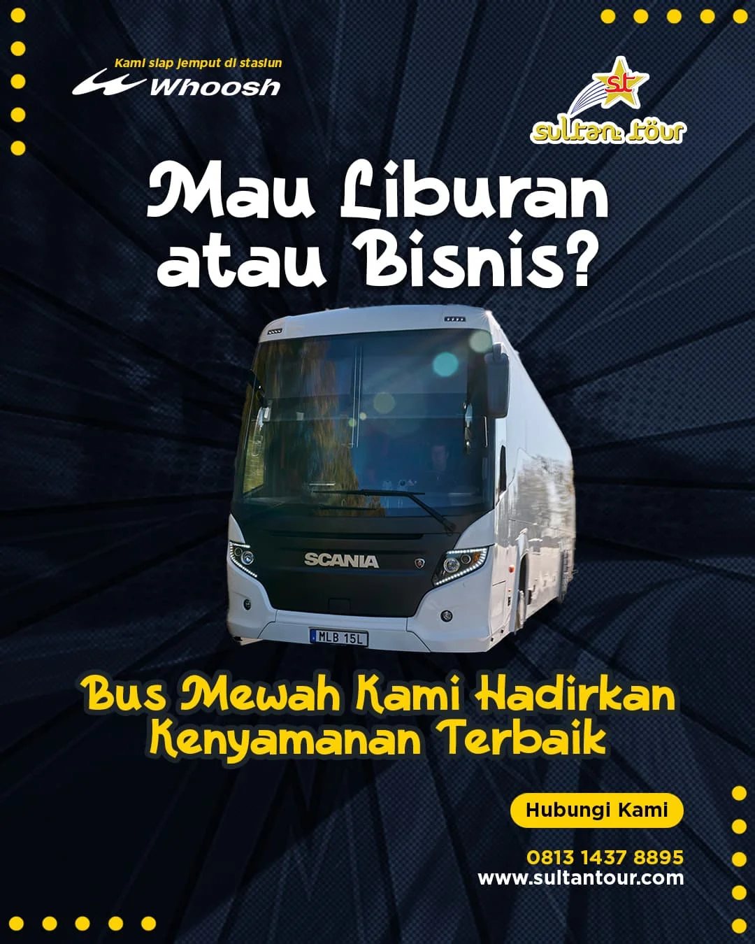 Mau Liburan Atau Bisnis? Bus Mewah Sultan Tour Hadirkan Kenyamanan Terbaik!