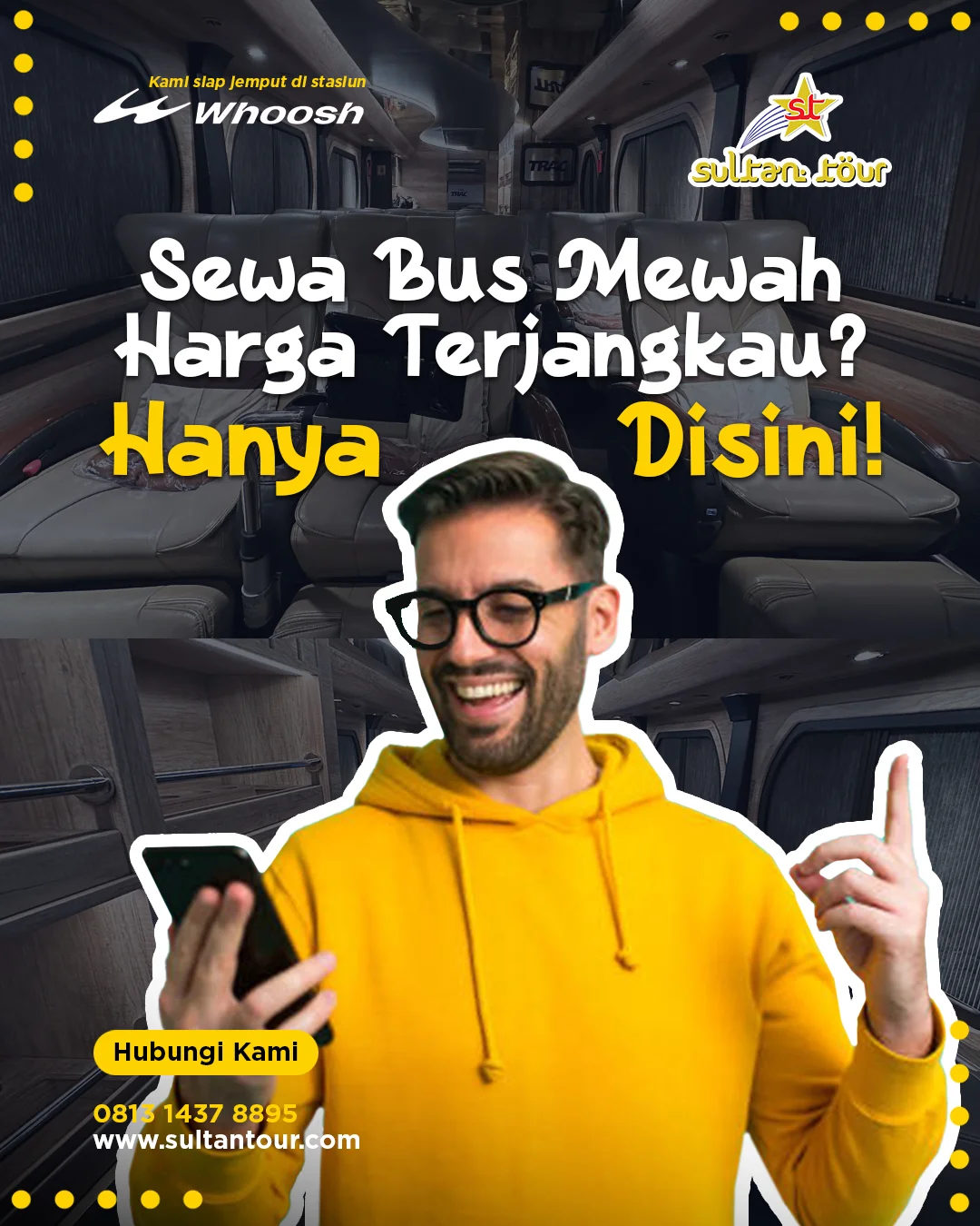 Sewa Bus Mewah Harga Terjangkau Hanya Disini, hanya dengan CV Sultan Tour