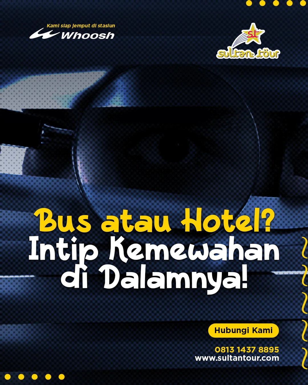 Bus atau Hotel? Intip Kemewahan di Dalamnya! CV Sultan Tour
