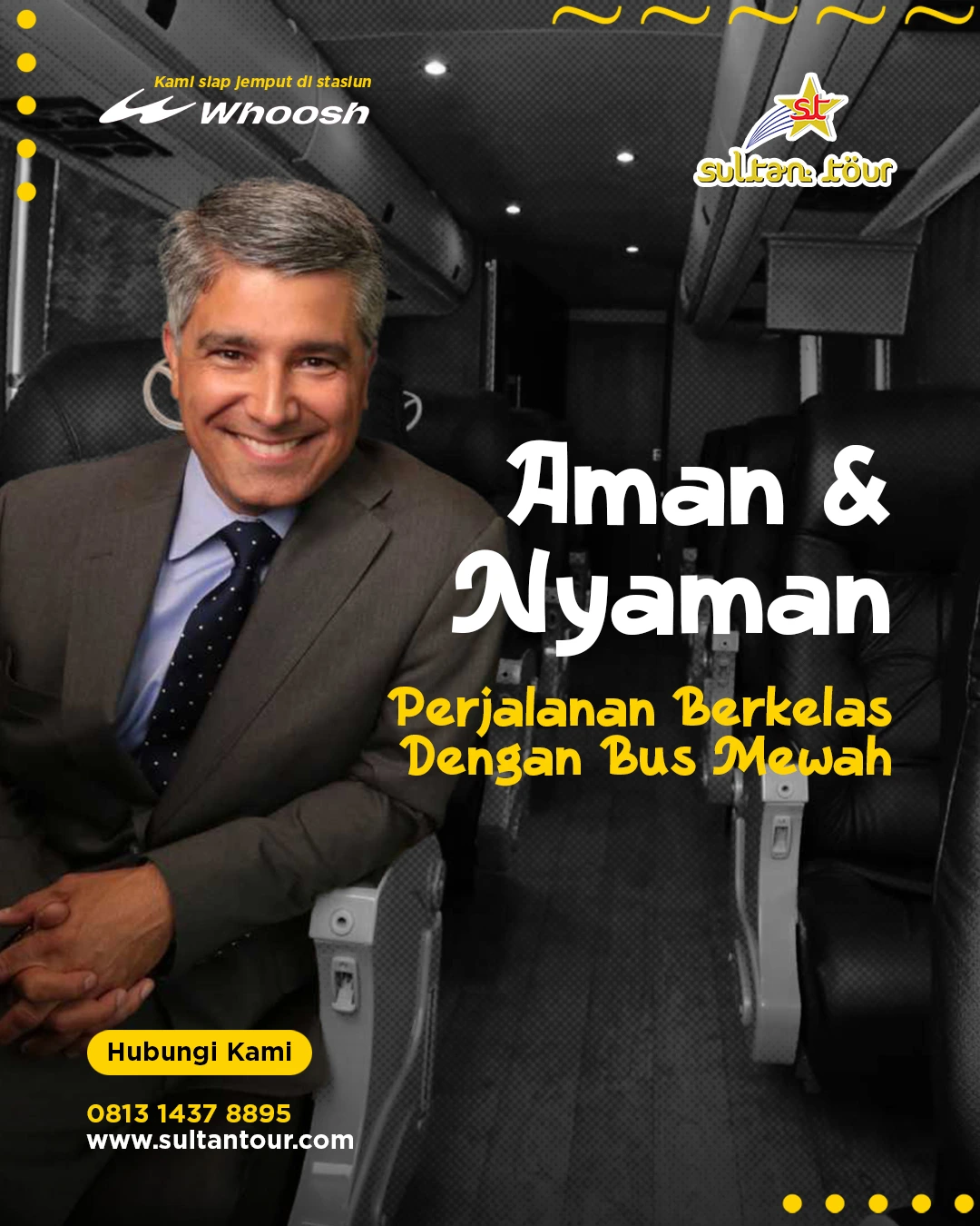 Perjalanan Mewah dan Nyaman Bersama Sultan Tour!, Sewa Bus Mewah dan Luxury bersama kami.