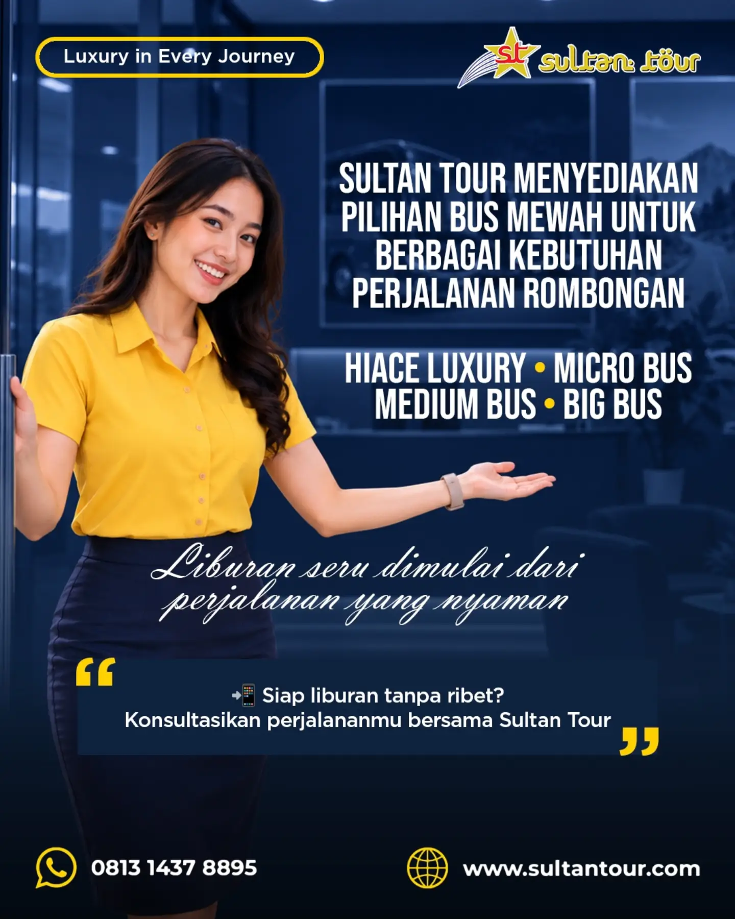 Nikmati Liburan Nyaman Bersama Armada Bus Mewah Sultan Tour
