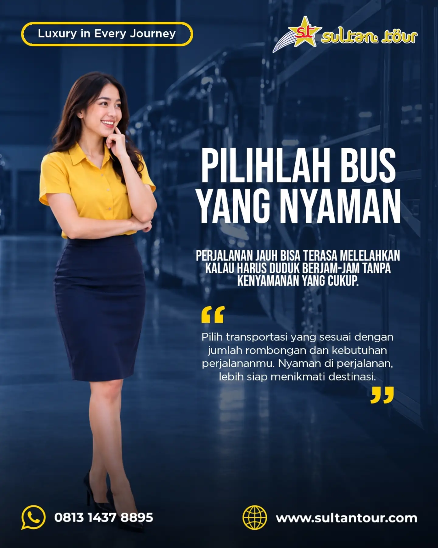 Nikmati Liburan Nyaman Bersama Armada Bus Mewah Sultan Tour